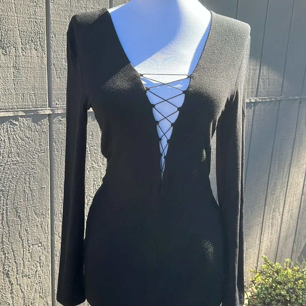 Alexander Wang Lace Up Midi Dress NWT - Picture 11 of 13